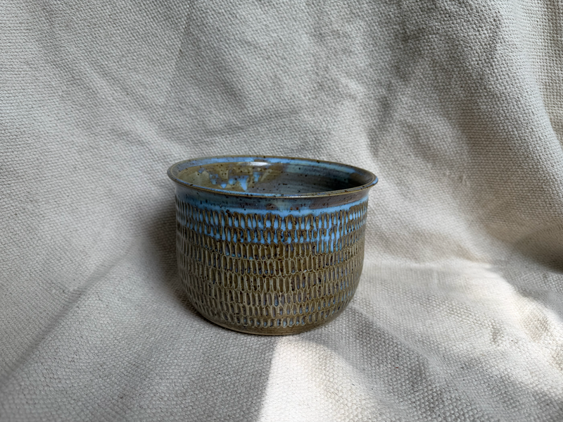 Hand-carved planter