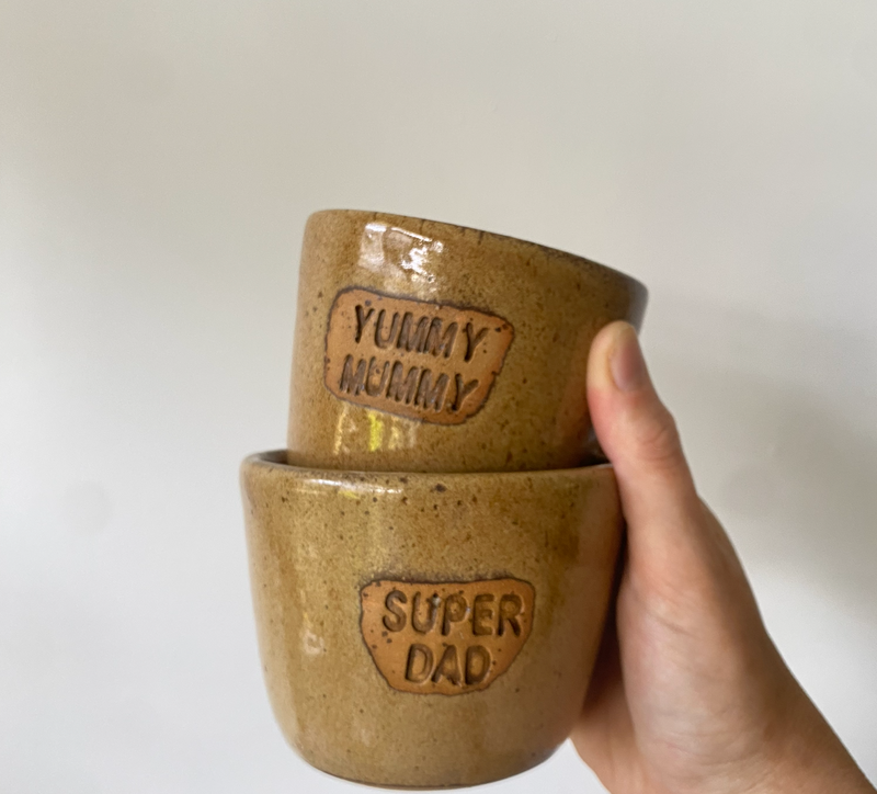 Super Dad & Yummy Mummy cups