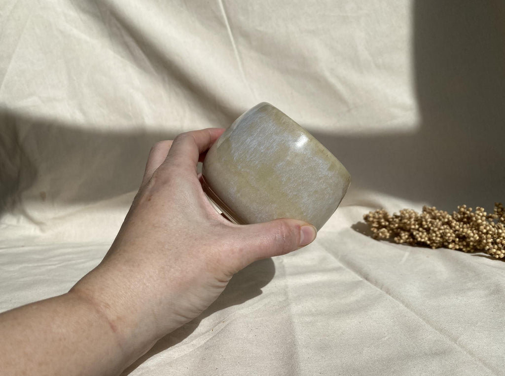 Eucalyptus Soy Wax Candle: Handmade Ceramic Cup, Non-Toxic