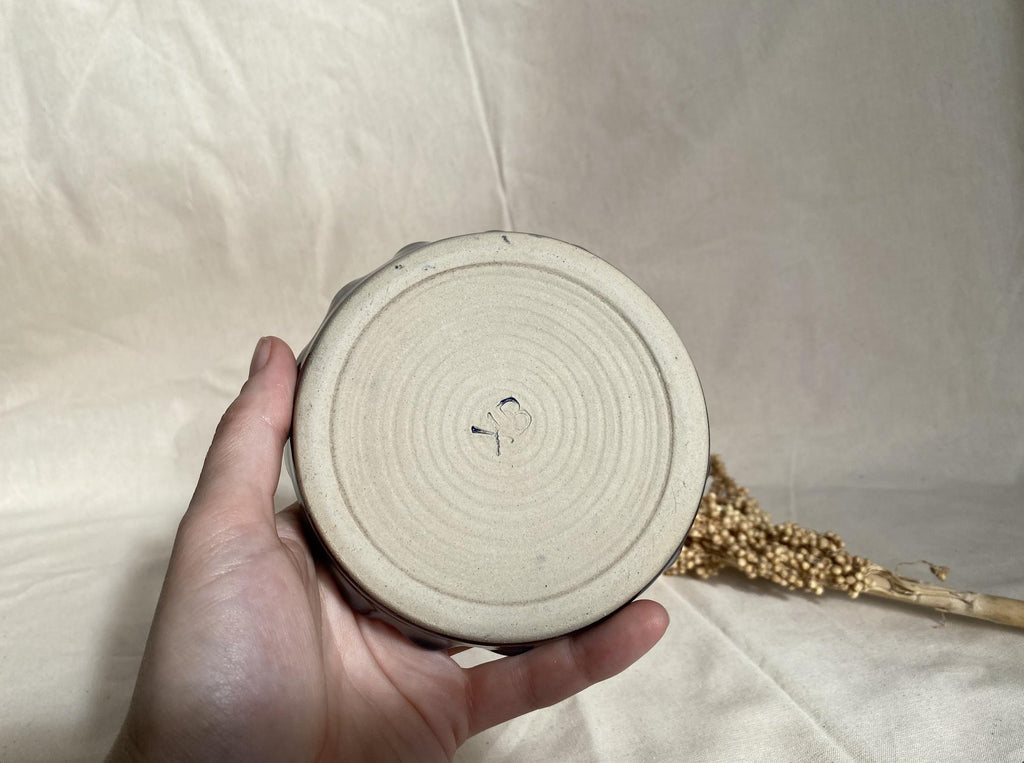 Handmade Ceramic Ring Dish: Deep Blue Jewelry Holder