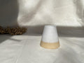 Handmade Ceramic Bud Vase: Matte White Glaze, Minimalist Decor