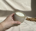 Eucalyptus Soy Wax Candle: Handmade Ceramic Cup, Non-Toxic